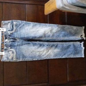 Size26 rock revival womens capri with frayed edge